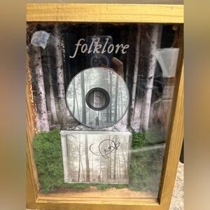 Custom Taylor Swift Shadow box with signed Folklore album